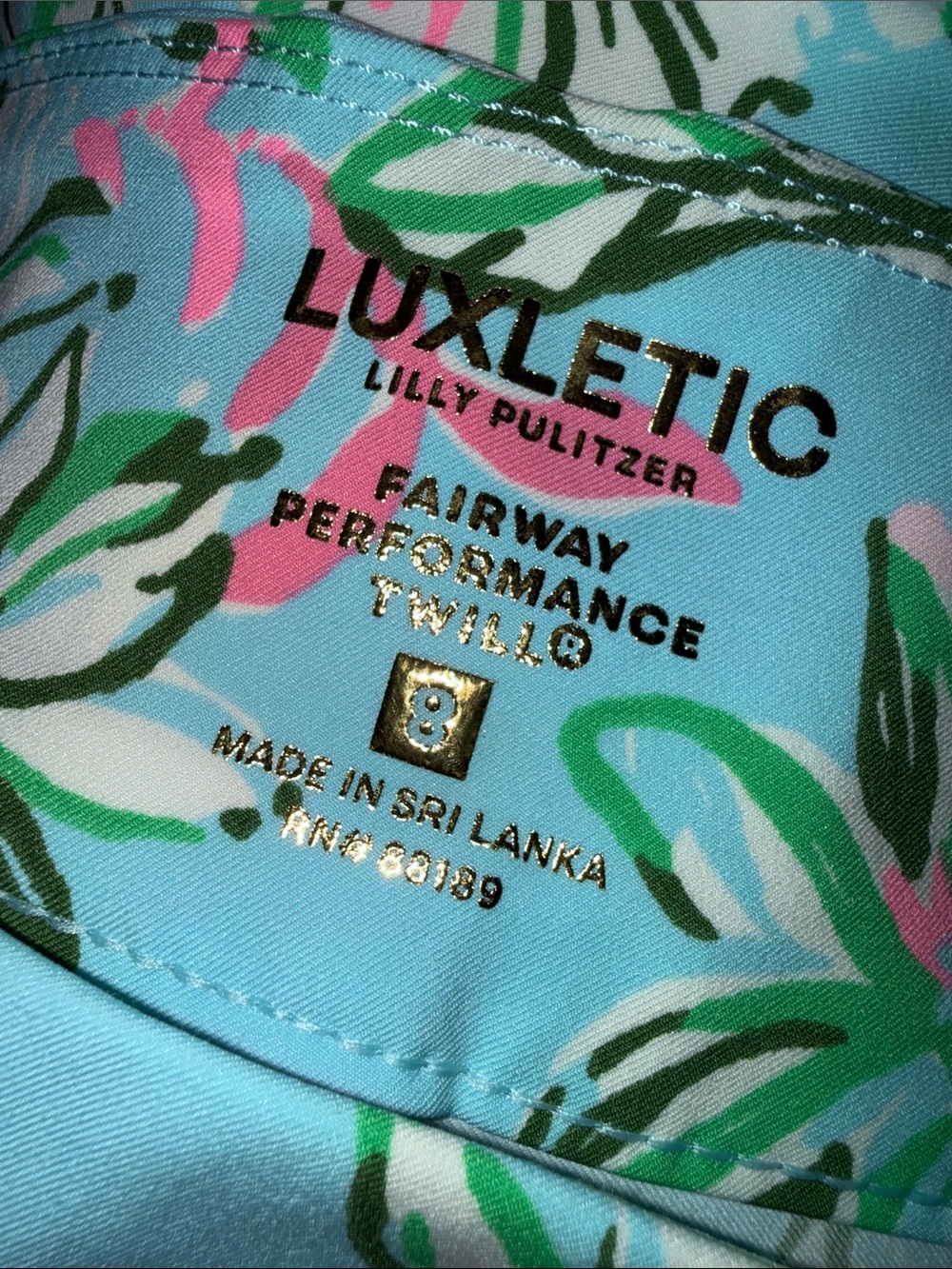 Lilly Pulitzer Luxletic Corso Pant Multi Lil Sun Of A Bun Golf Size 8 - Picture 2 of 10
